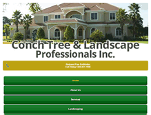 Tablet Screenshot of conchtreeandlandscape.com